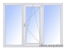 Металлопластиковое окно 2000*1400 однокамерное энергосберегающее